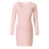 Women Pregnant Maternity Long Sleeve High Elastic Soft Dress