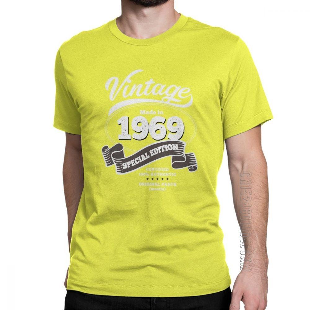 Unisex 1969 Birthday T Shirt Gift Vintage Special Edition T Shirts Crazy Crew Neck Designer Clothing Cotton Tee Shirt Plus Size