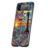 Beautiful Sun Moon Glass Hard PC Phone Case For Samsung Galaxy Z Flip 7 6 5 4 Black Cover For Galaxy Z Flip 3 Foldable Shell Bag