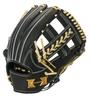 HI-GOLD Shinkyoku KKG-2504 Hardball Glove, Black, Right-Handed Throw, for Second Base and Shortstop, Infield, High School Baseball