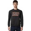 Li-Ning Phil Hackett Joint Collection Pattern Print Fleece Crewneck Sweatshirt Men Tops Black AWDT949-1