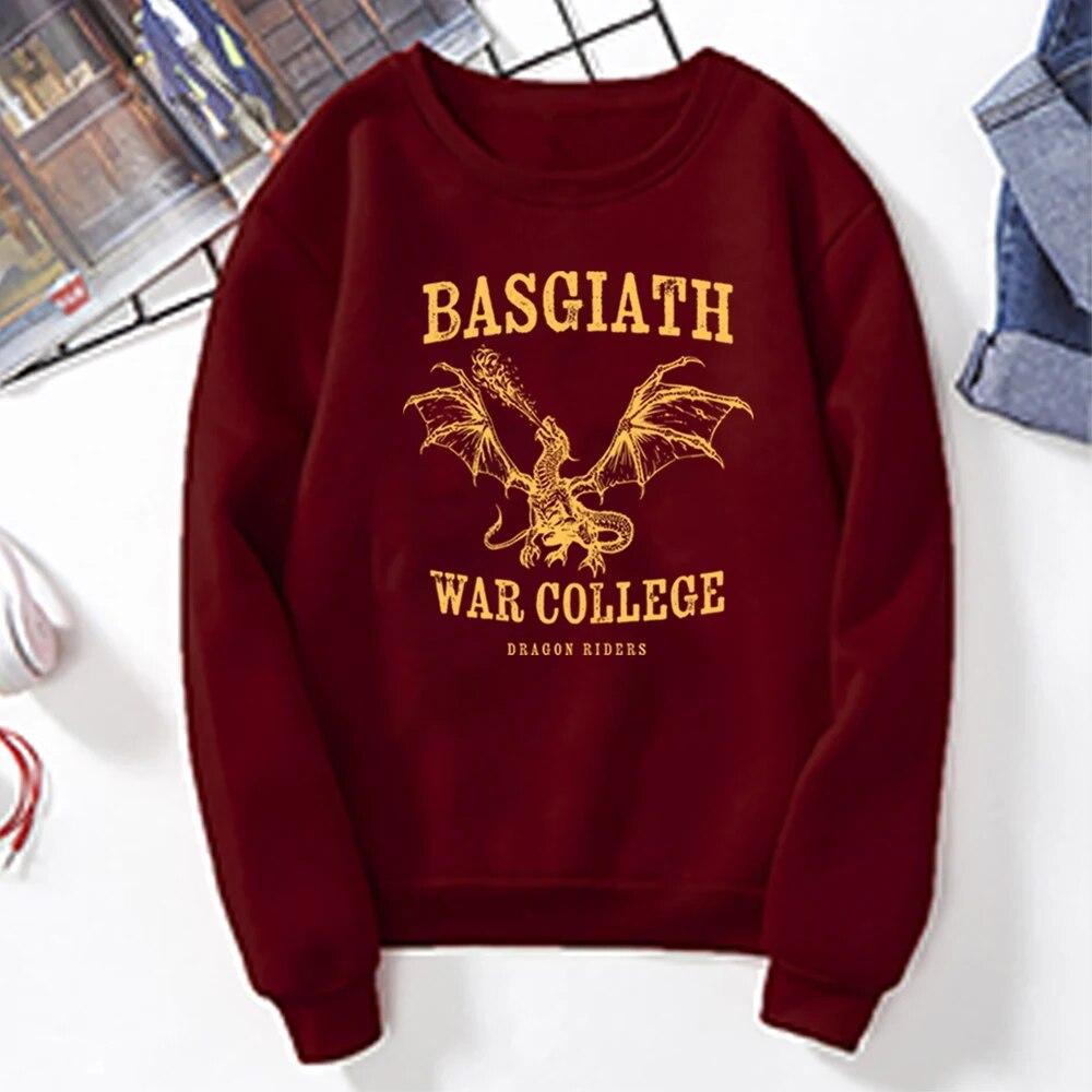 Sweat-shirt Quatrième Aile Basgiath War College Dragon Rider Sweat à capuche Série Empyrée Rétro Violet Sorrengail Xaden Riorson Sweat-shirt Unisexe Sweat à capuche