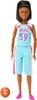 Brunette Basketball Player Made To Move Barbie Doll Accessories Include 22 Bendable Joints In a Removable Uniform with & Ball.