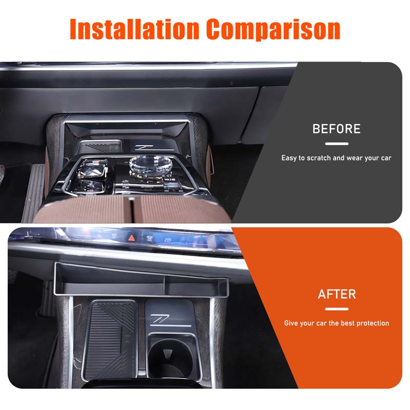 Black Car Central Control Storage Box Container Holder Tray For BMW 7 Series G70 2025 2025 2025 Interior Accessories