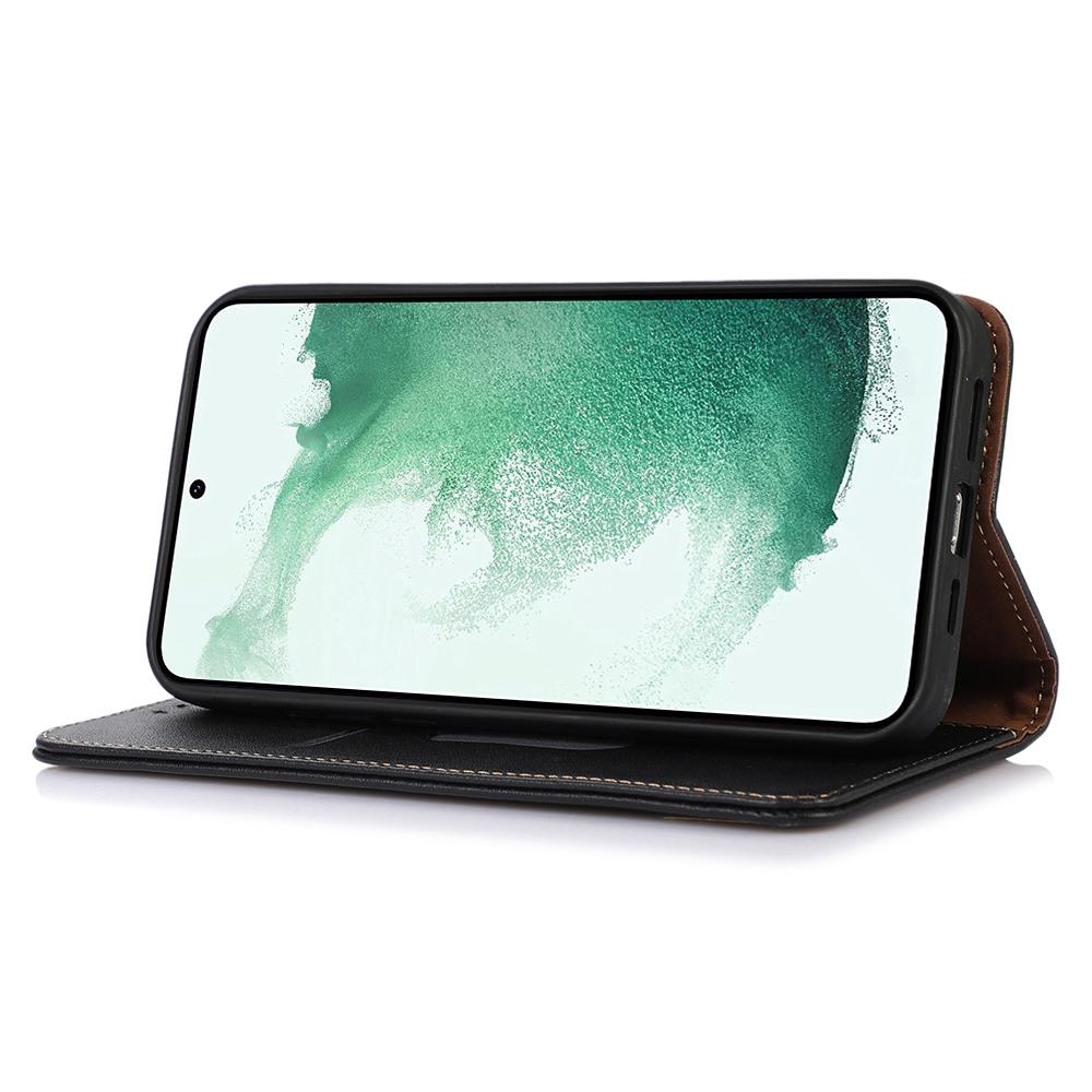 For Samsung Galaxy Xcover7 Genuine Cow Leather Case Phone Wallet Stand