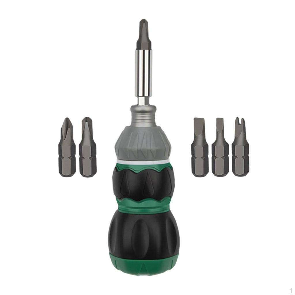 Mini Short Screwdriver Ratchet Multi-function Telescopic Household