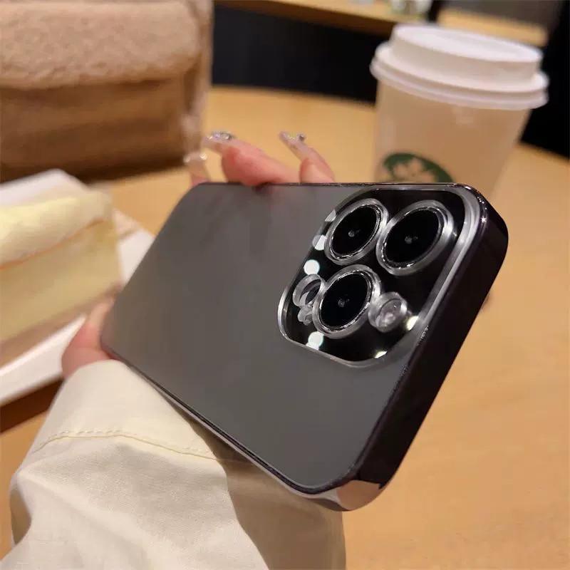 iPhone 17 Pro Max Frosted Case with Full Lens Protection for Apple 16 Pro