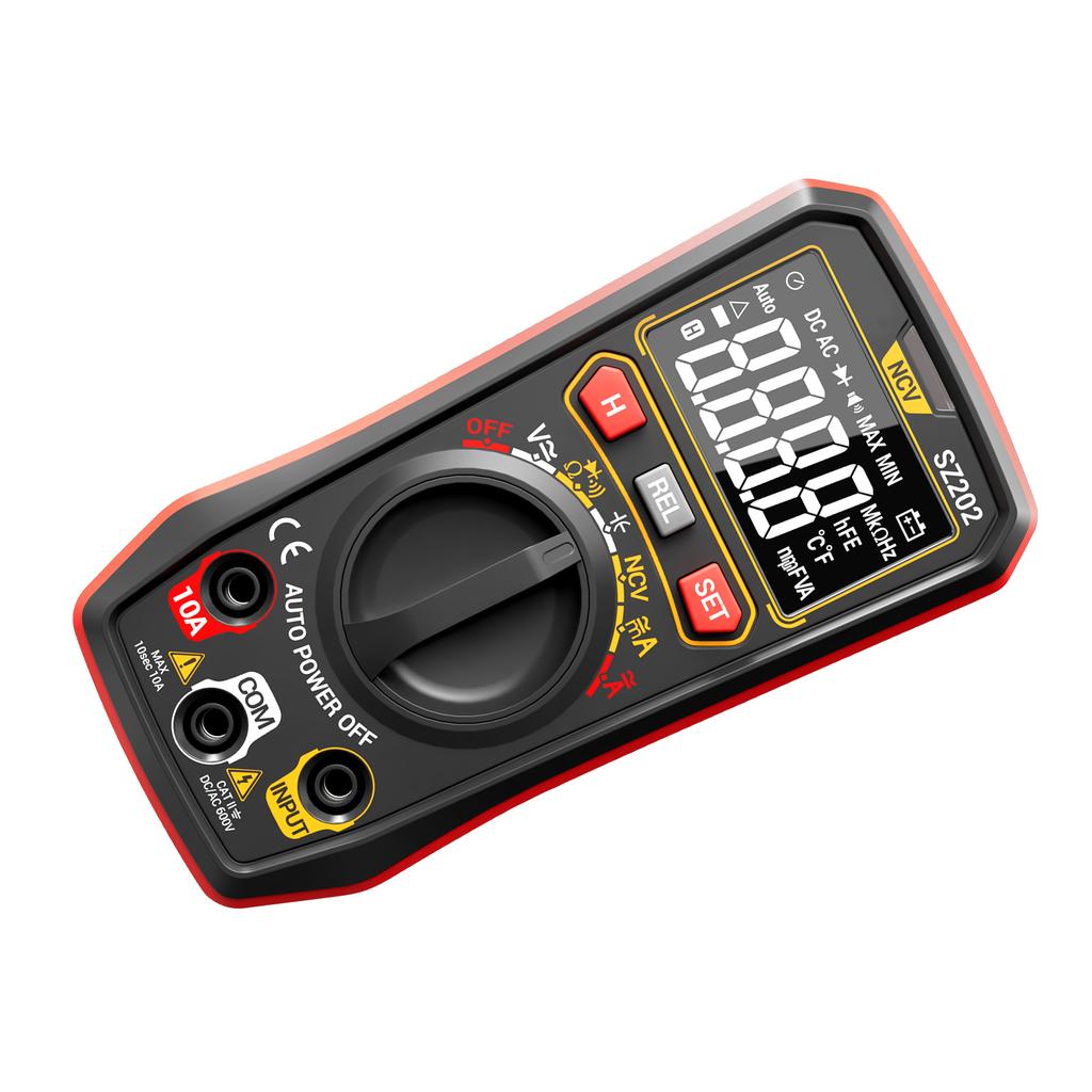 Digital Multimeter, Auto-Ranging 4000 Counts, Portable Ohm Volt Amp Tester Measures NCV, Voltage, Current, Diode, Capacitance