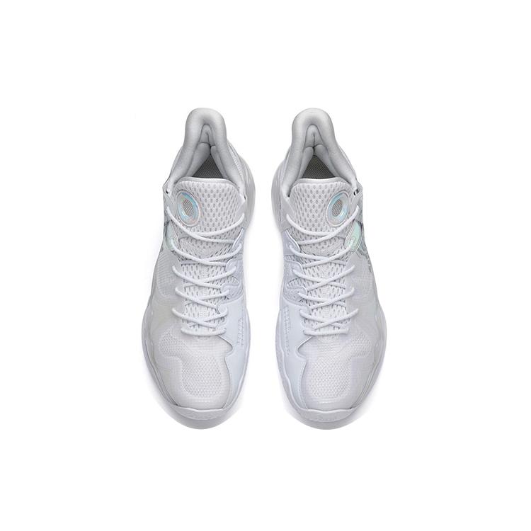 New Anta Shock Wave 4 Cushioning Anti Slip And Wear Resistant Coverage Support Low Top Basketball Shoes Men's White 112231106-10
