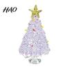 Kristallen Boom Bureauornament Handgeblazen Glas Kerstbeeldje, Mini Tafelbladornamenten Kerstornament, Handgemaakte Bureau Feestdecoratie Decoratief
