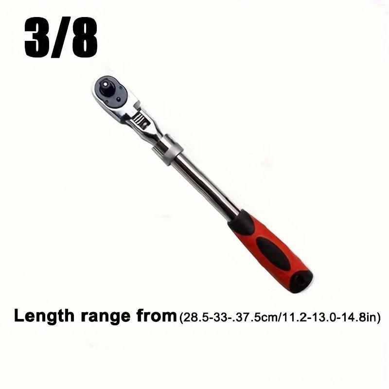 Clé à cliquet rétractable en acier au carbone à 72 dents 1/4 1/2 3/8 Clé à cliquet à dégagement rapide automatique Outils de réparation manuels multifonctionnels