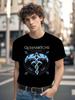 T-shirt Grafica Queensryche DNA - Maglietta Band Heavy Metal con Design Elica del DNA