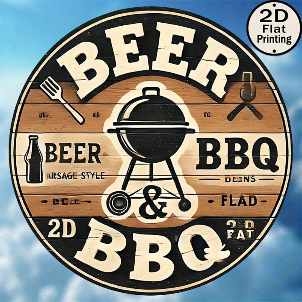 Segno in Latta Metallico Birra Decorazione Murale 20x30cm