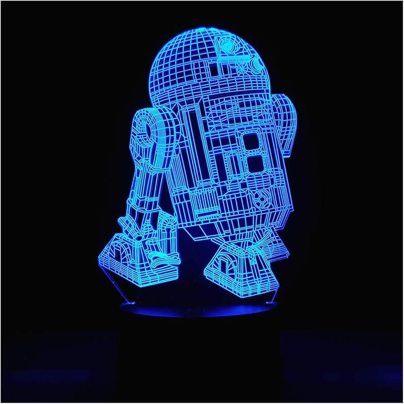 3D Illusion Platform Night Lights Touch Switch 7 Color Change USB Power LED Desk Lamp for Home Decorations or Holiday Gifts