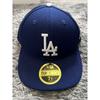 Used NEW ERA 59FIFTY Los Angeles Dodgers Cap Blue 7 1/2 59.6cm