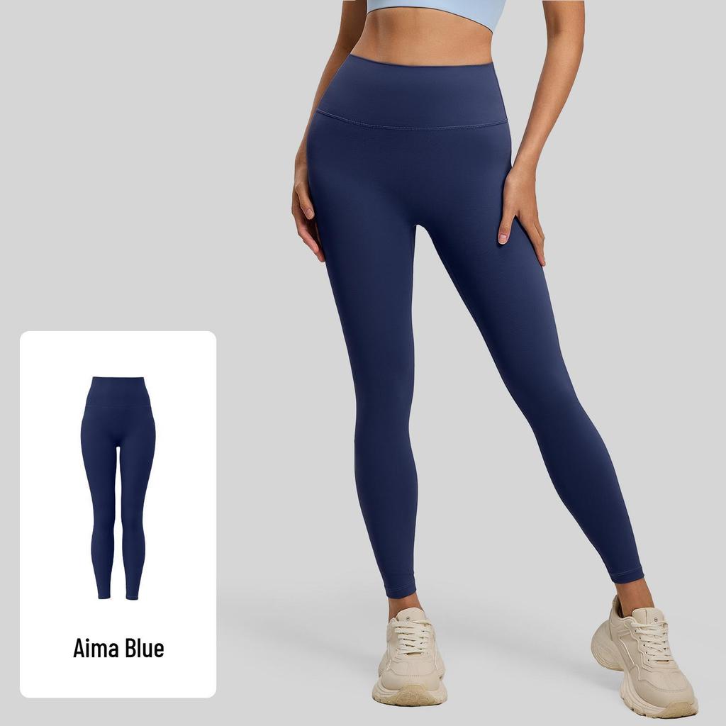 Juyitang Double-Sided Bare-Feel Yoga Pants with No Visible Lines, Back Pocket, and Shaping Hip-Lift for Women
