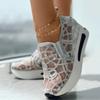 Women's Lace Embroidered Sequins Flat Elevator Shoes for Casual Wear
