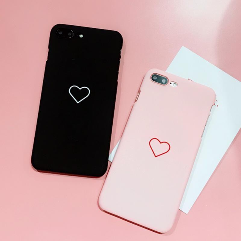 6 7 Iphone 6s Plus 5s Se Couple Painting Love Heart Phone Ultrathin Phone Case