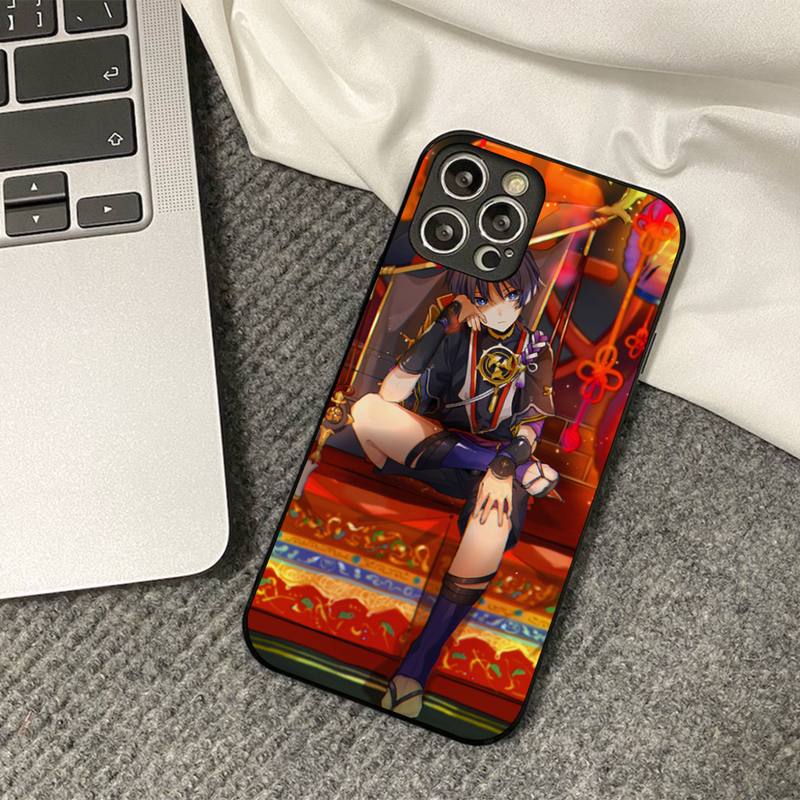 Genshin Impact Scaramouche Phone Case for iPhone 11 12 13 mini pro XS MAX 8 7 6 6S Plus X 5S SE 2020 XR cover