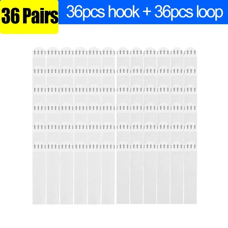 Punch-free Picture Hanging Strips Adhesive Tape Mounting Photo Frame Fixed Wall Hook&Loop Removable Home Decor Art DIY Stickers