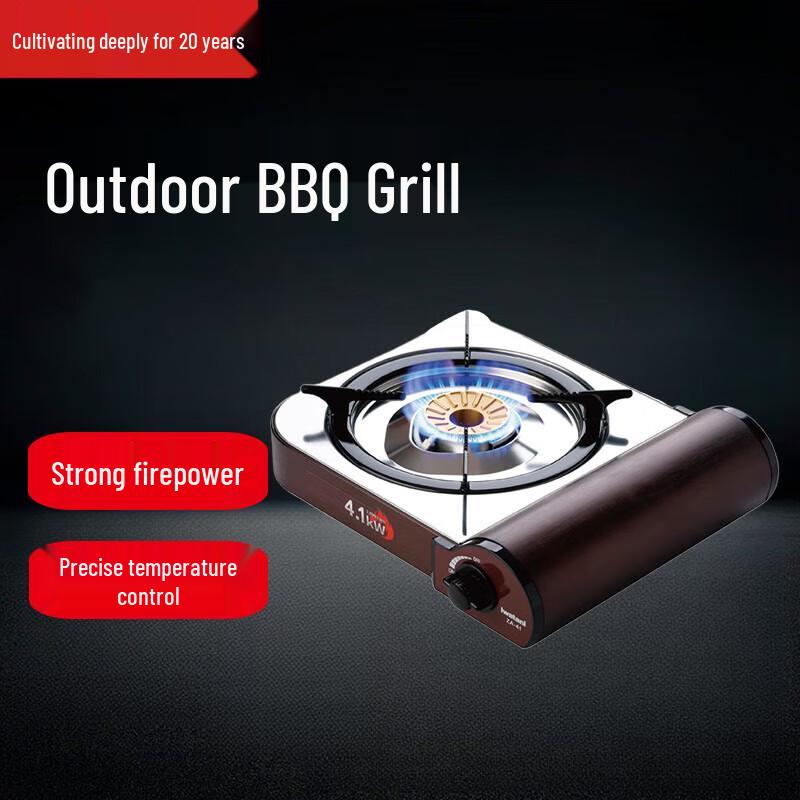 Portable Outdoor Gas Stove & BBQ Grill Set