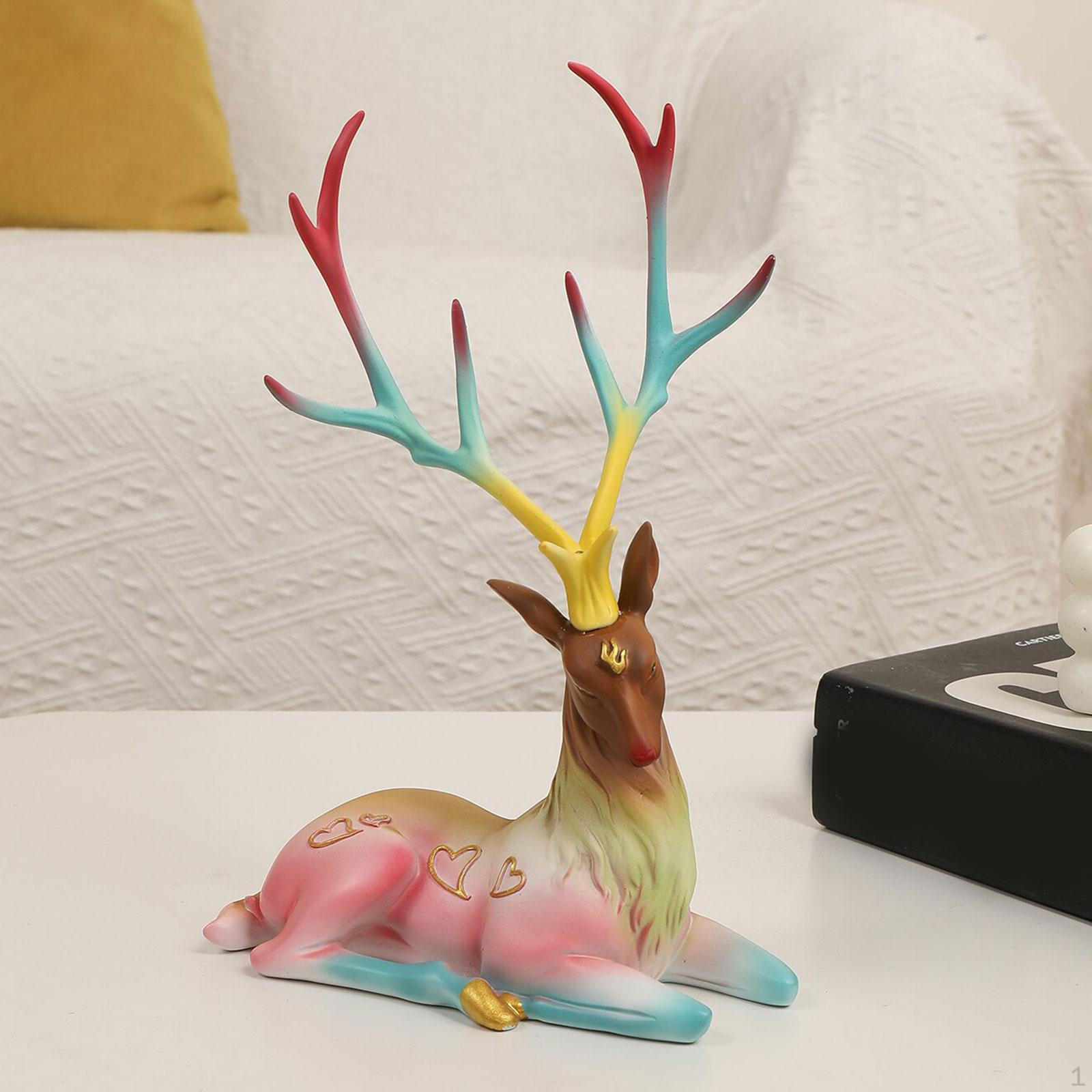 

Фигурка оленя, статуэтка оленя, скульптура лося для домашнего декора стола Sitting Deer