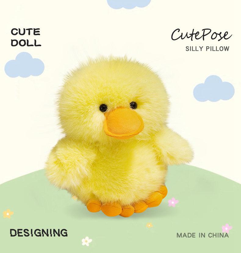 Yellow Duck and Goose Plush Toy - Soft Hugging and Decorative Gift for Girls