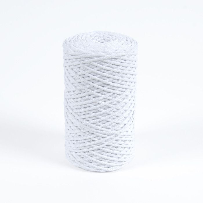Recycled Cotton Cord Eco Vita 4mm 250g Col. 100 White