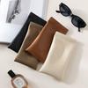 Bolsa de Couro PU para Óculos de Sol com Chaveiro Portátil Macia Resistente a Arranhões Estojo para Óculos para Mulheres Homens Diário Escritório e Viagem
