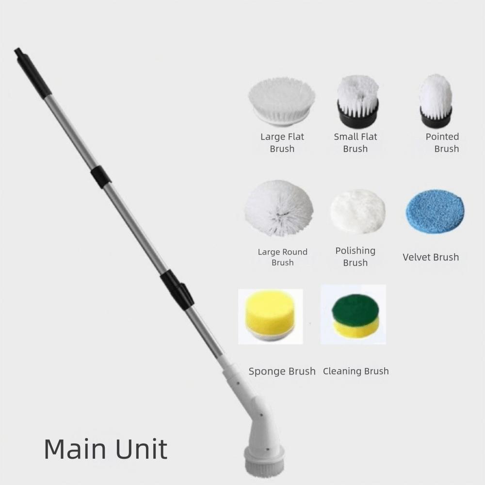 Adjustable Stretchable Arm Electric Scrubbing Brush Electric Spin Scrubber  Floor Maintenance