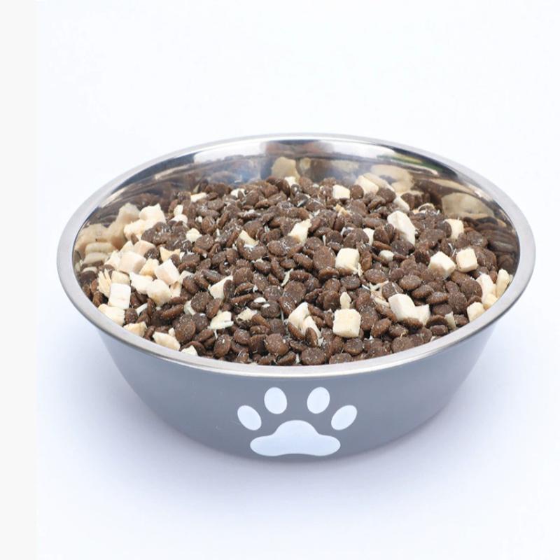 Large Capacity Stainless Steel Dog Bowl Anti-slip Anti-rust Dog Water Bowl Pet Feeder Double-layer Cat Bowl Suitable for Puppies