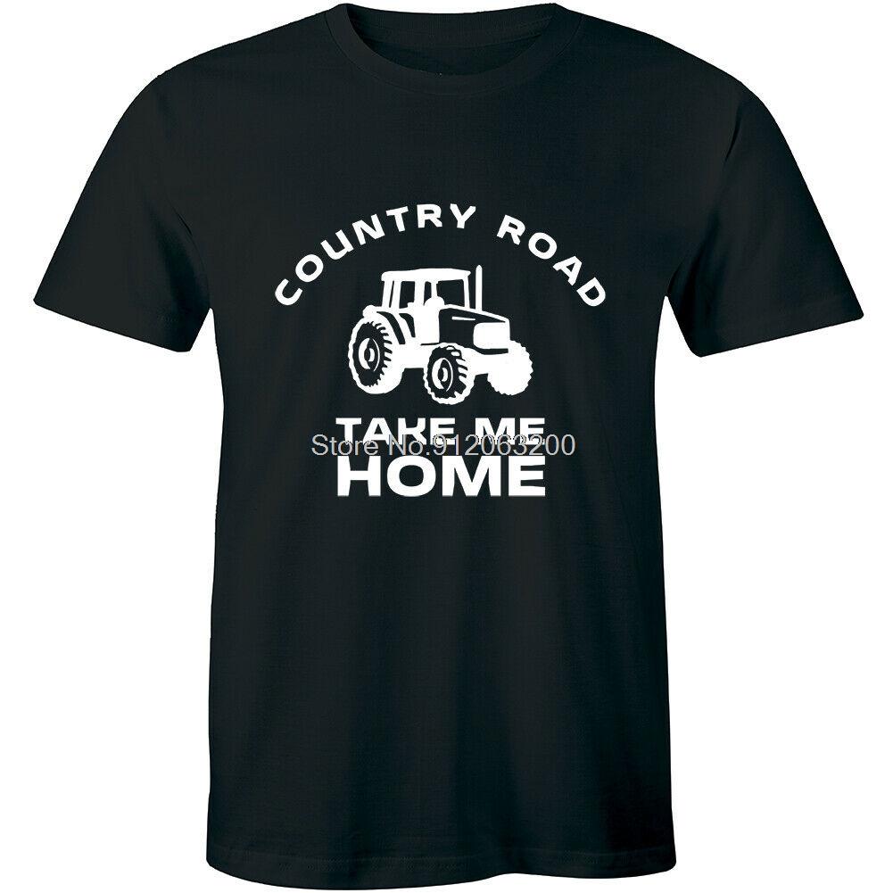 Country Road Take Me Home Unisex Tshirt Country Music Graphic Tee Cotton Tshirt Hip Hop Tees Harajuku Streetwear