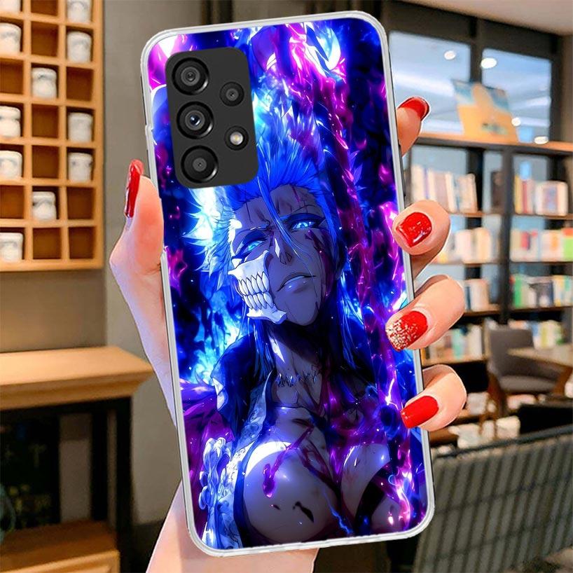 Grimmjow 6 Bleach Phone Case For Samsung Galaxy A12 A22 A32 A52 A72 A02S Phone Case Note 20 Ultra 10 S10 Plus A51 A71 A50S A20S