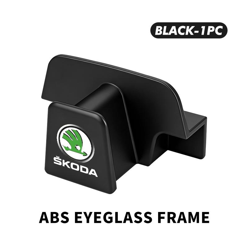 Car Sun Visor Glasses Clip Eyeglasses Storage Holder Car Hook Accessories For Skoda Octavia A5 A7 RS Fabia Superb Rapid Karoq