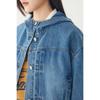 STUDIO TOMBOY Button Detail Denim Hoodie Jumper 9106313001