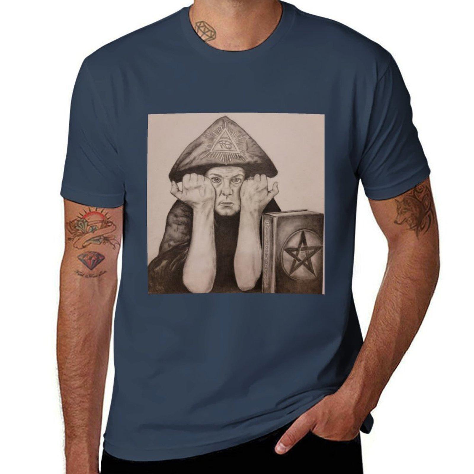 Crowley Aleister TShirt Creative Graphic Tee Shirt S