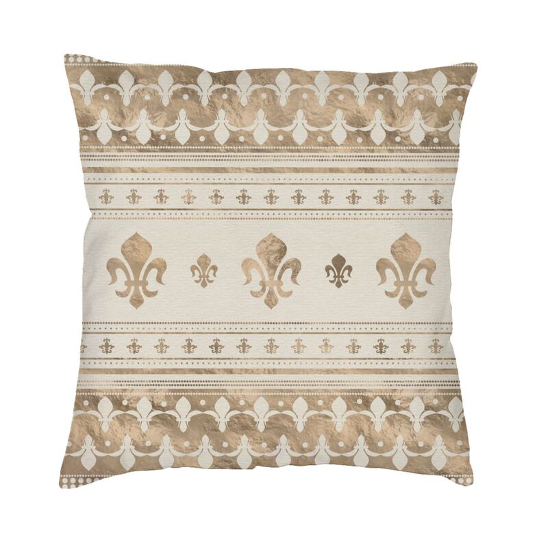 Royal Fleur De Lis Cushion Covers FleurDeLys Lily Flower Velvet Modern Pillows Case Home Decor