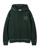 Stitch Lettering Hoodie Green