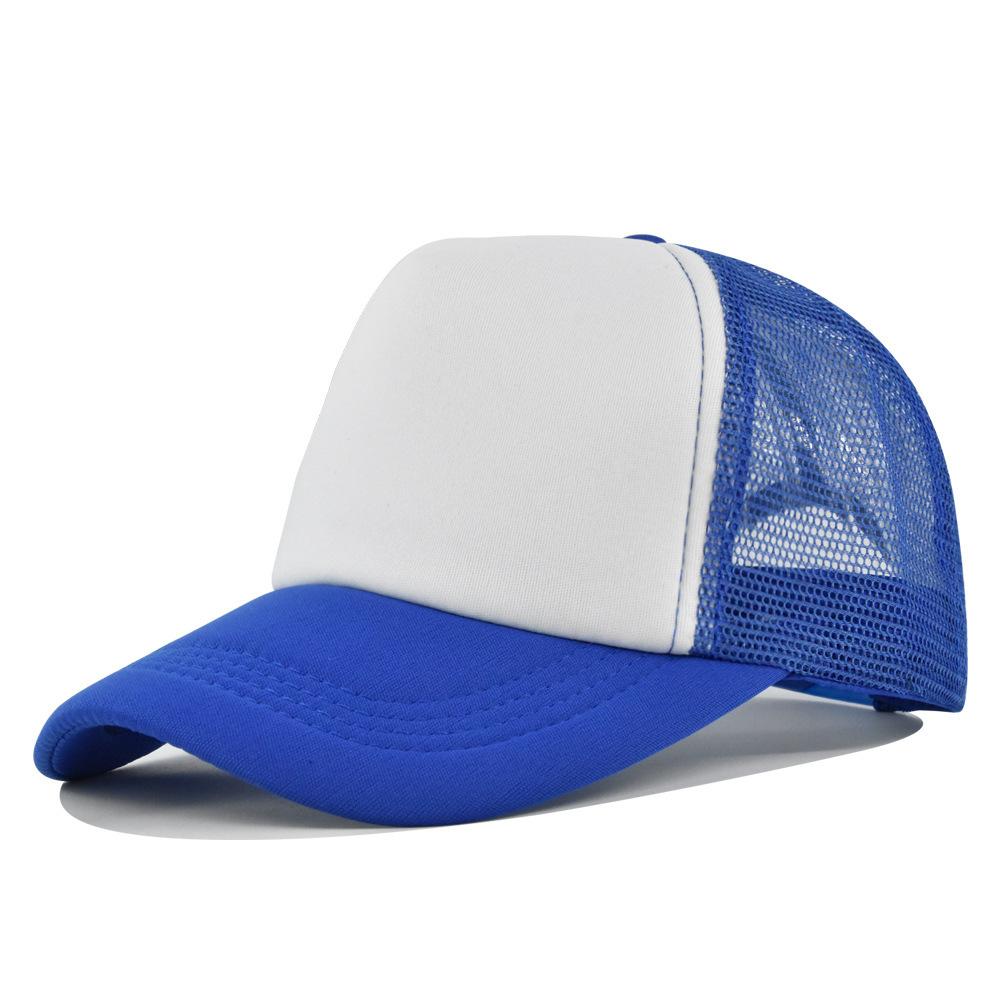 Fashion Desgin Solid Color Sponge Baseball Cap Net Cap Curved Brim Hat Sun Hat Light Mesh Sun Cap Outdoor Women Men