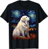 NEW LIMITED Surreal Starry Night Great Pyrenees Dog Cute T-Shirt - MADE IN USA