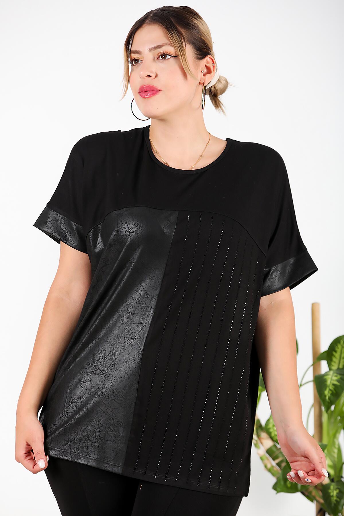 

Блузка больших размеров 48 чёрный