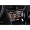 For Volkswagen Tiguan 2017-2021 Wood Grain Central Console AC Switch Panel Trim
