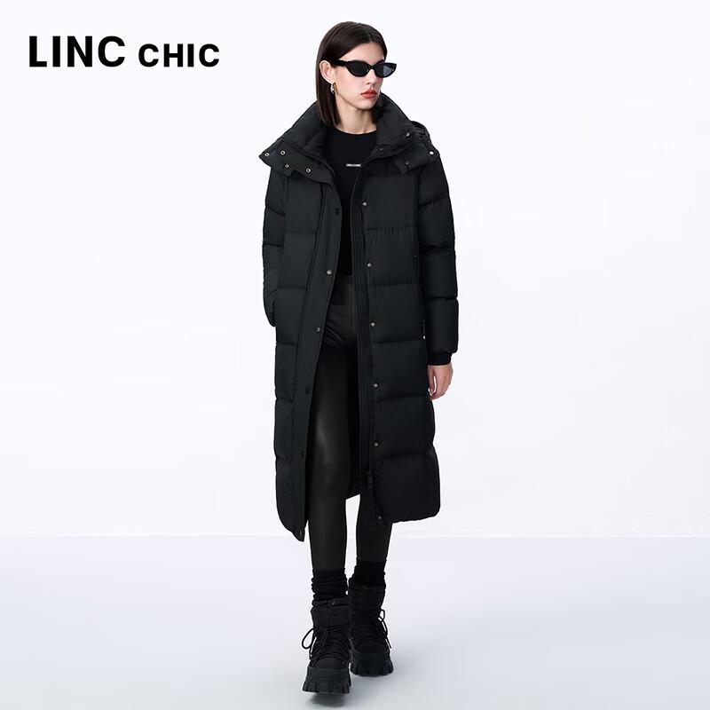 Jinyujie Women's Maillard Long Thickened Duck Down Puffer Jacket