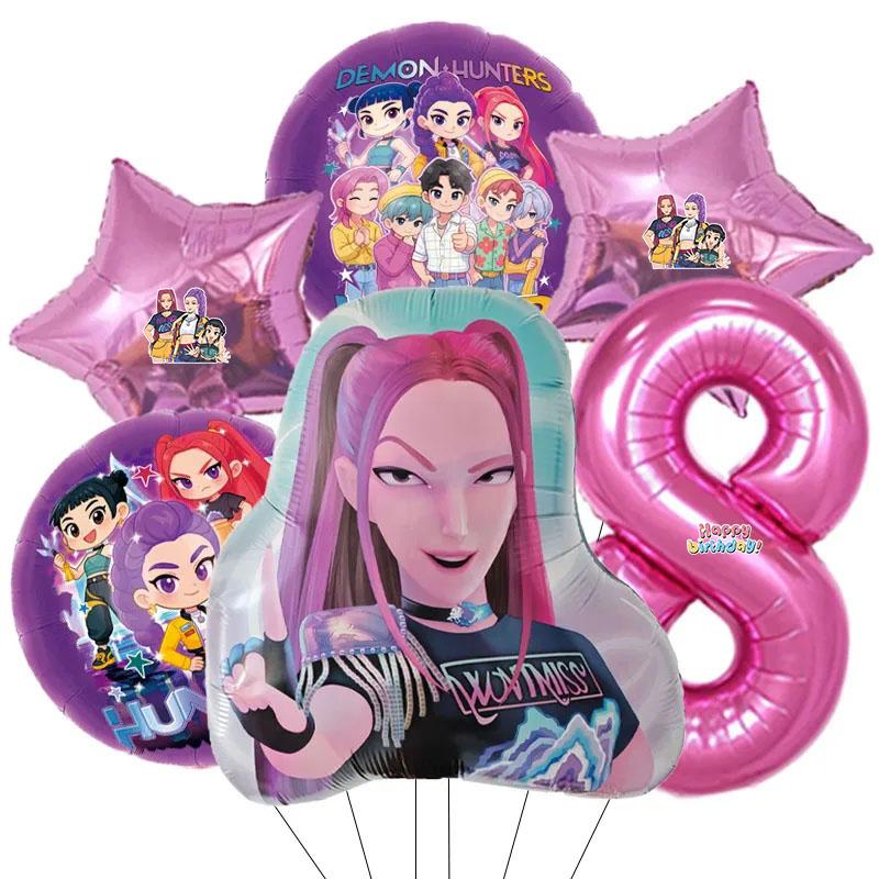 Set di 6 Palloncini in Alluminio con Numeri da 0 a 9 per Festa di Compleanno a Tema Musicale Decorazione Baby Shower Regalo