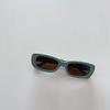Children Sun Glasses Narrow Square Frame Catwalk Style UV Protection Fashionable Unisex Kids