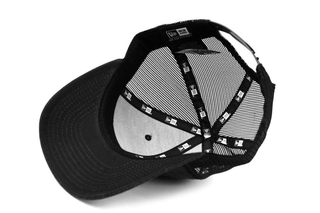 New Era Trucker Cap Low Profile Snapback Black/Black
