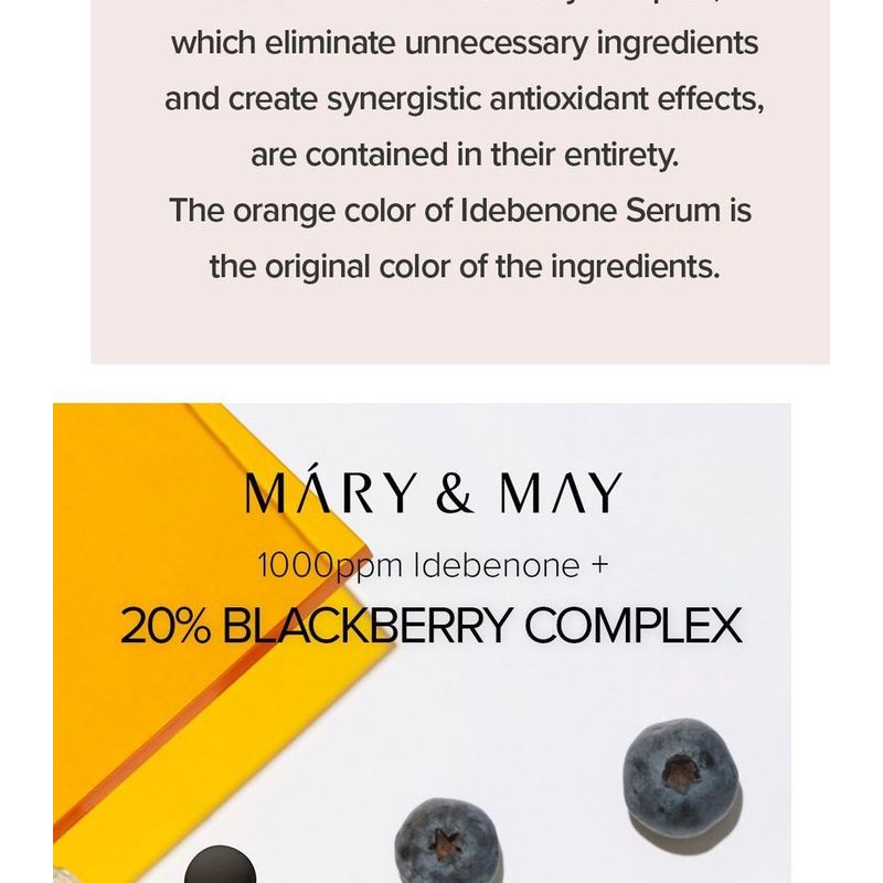 Mary&May - Idebenone + Blackberry Complex Serum Mini