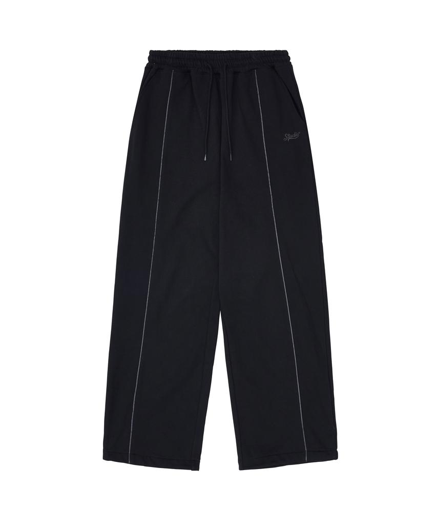 1993STUDIO Vintage Piping Sweatpants_Black
