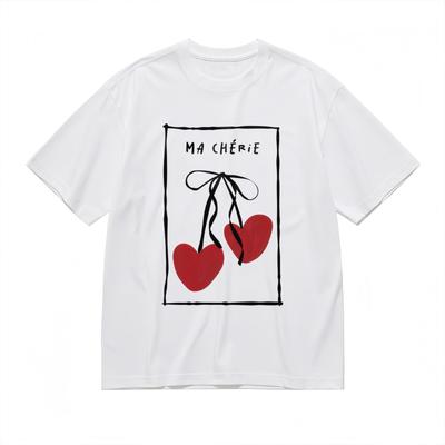 Women's T-Shirt Mens Womens Tees Top With Parisian Sweetheart Graphic Unisex White 100% Cotton Tops