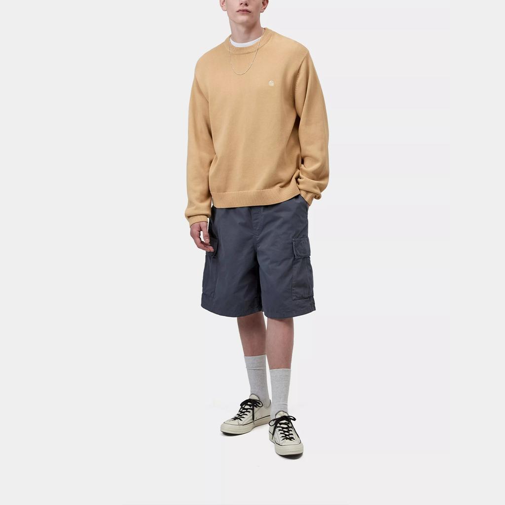 Carhartt WIP SS26 Kori Sweater Casual Long Sleeve Sweater With Embroidered Logo Unisex sweater I036819-07E-GD
